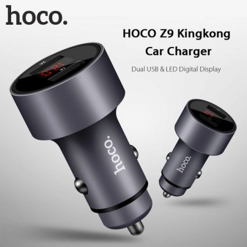 Автомобильное зарядное устройство HOCO Z9 KINGKONG DIGITAL DISPLAY 2.1A 2USB