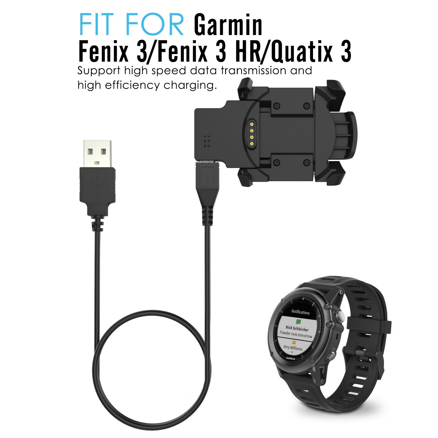 Зарядное устройство Garmin Fenix 3 HR / Fenix 3 / Quatix 3