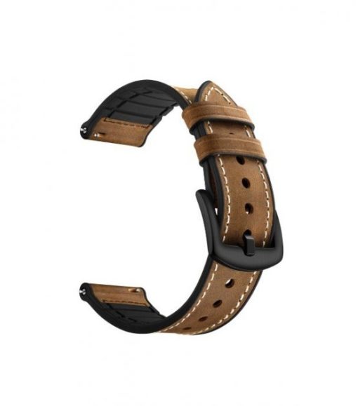 Ремешок Silicon Leather для Haylou Smart Watch LS01-3