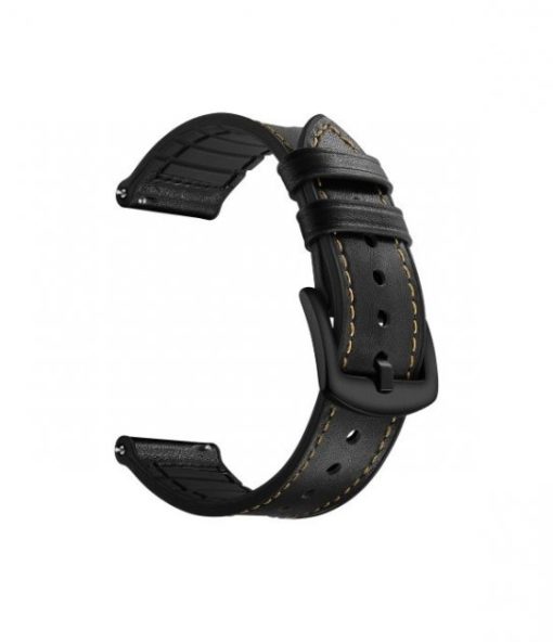 Ремешок Silicon Leather для Haylou Smart Watch Solar LS05 -2